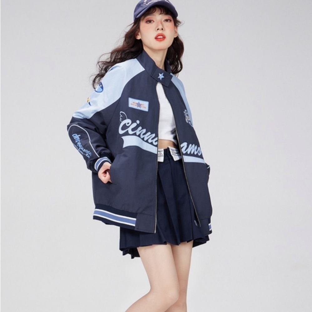 Cinnamaroll varsity jacket! Kawaii style from Sanrio